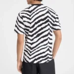 Jacquemus Gros Grain T Shirt zèbre noir et blanc dos