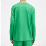 Jacquemus T Shirt Manches Longues Vert dos