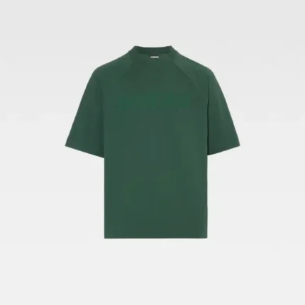 Jacquemus Typo Vert Foncé T Shirt