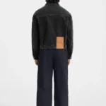 La veste de Nimes en jean Noir-back