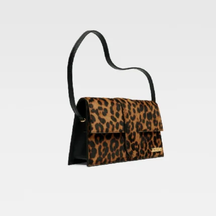 Le Bambino long sac jacquemus leopard-strip