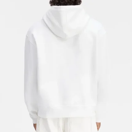 Le Sweatshirt Brodé Blanc-Back